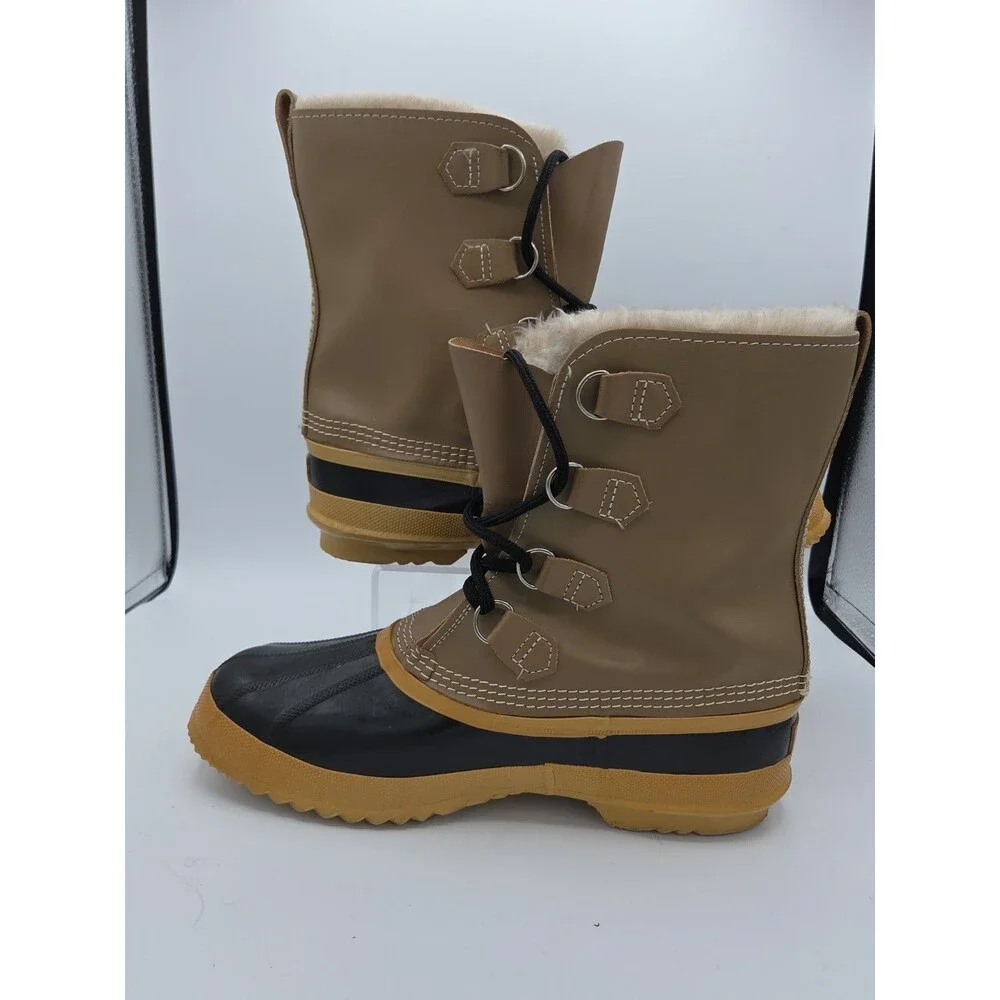 Sorel Manitou Kaufman Wool Waterproof Snow Rain Winter Boots Mens Size 11 EUC